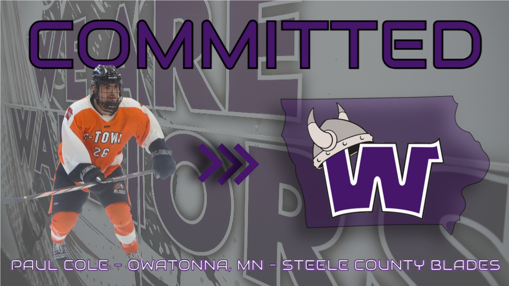 Waldorf D2 Hockey Signs Paul Cole
