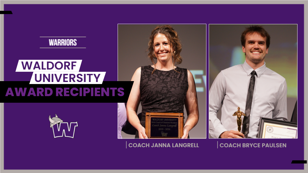 Coaches Langrell and Paulsen receive Waldorf University Awards