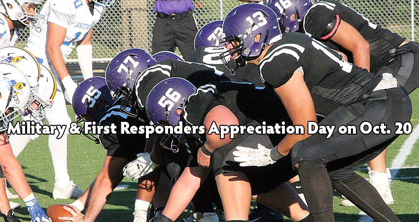 Warrior football invites military & first responders to game on Oct. 20