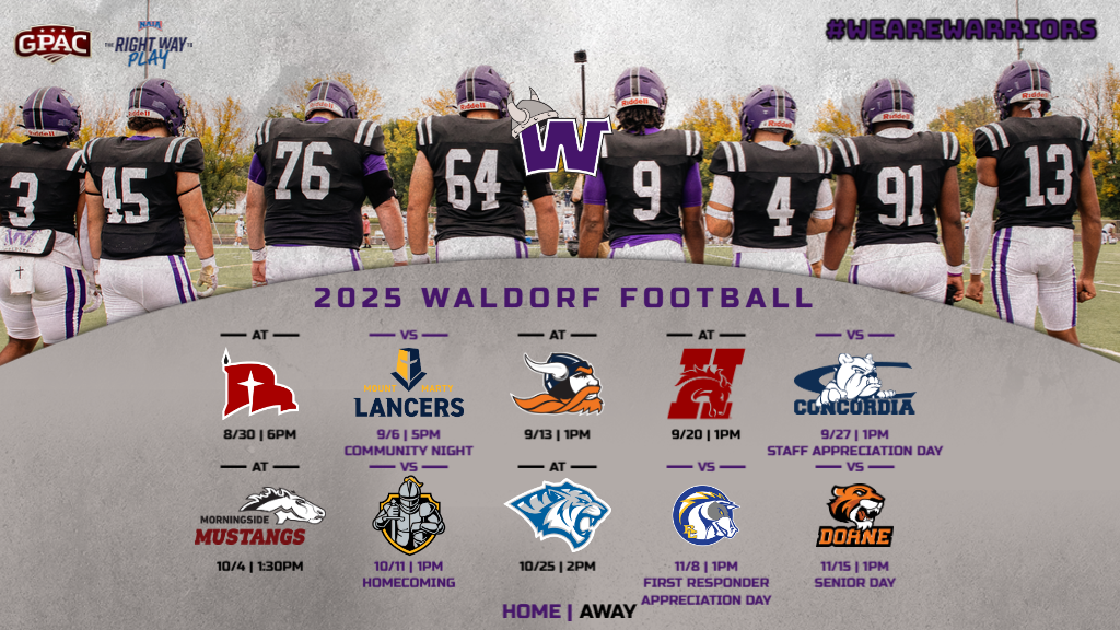 Waldorf University Football Announces 2025 Schedule