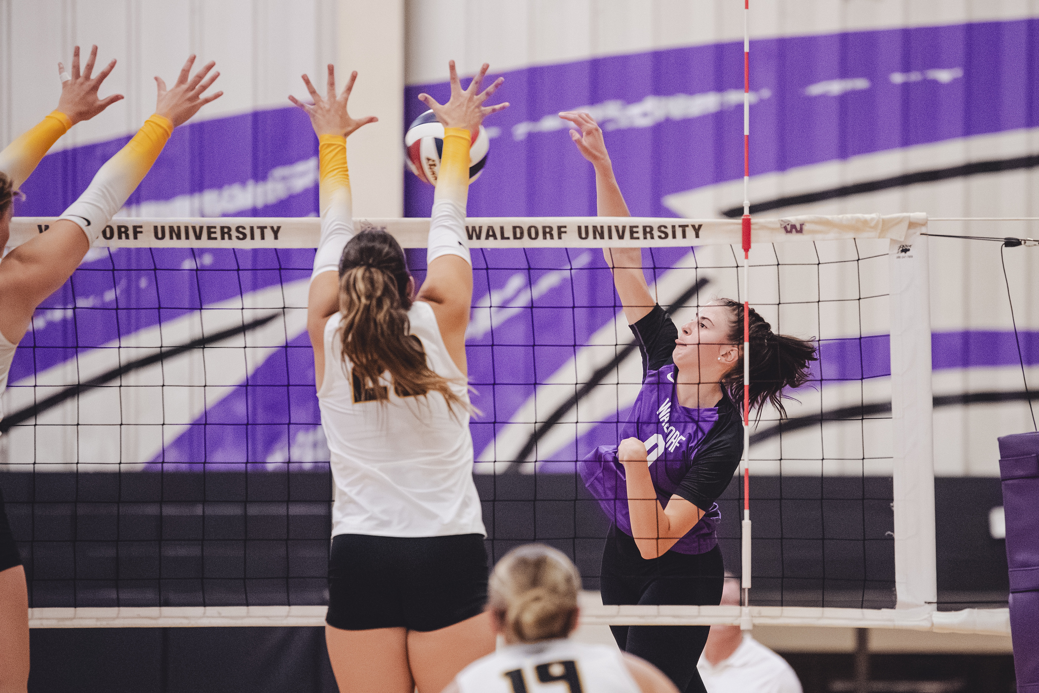 Waldorf Volleyball Battles to the End in Five-Set Fight Against Mount Marty